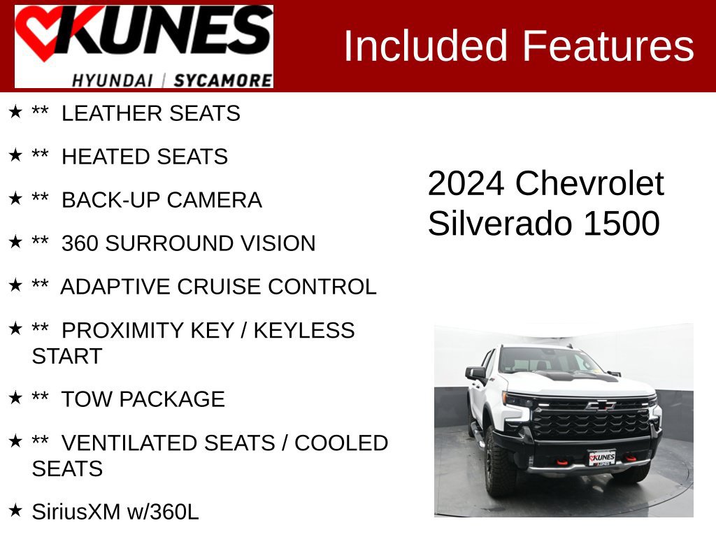 Used 2024 Chevrolet Silverado 1500 ZR2 w/ Technology Package AWD/4WD image 2