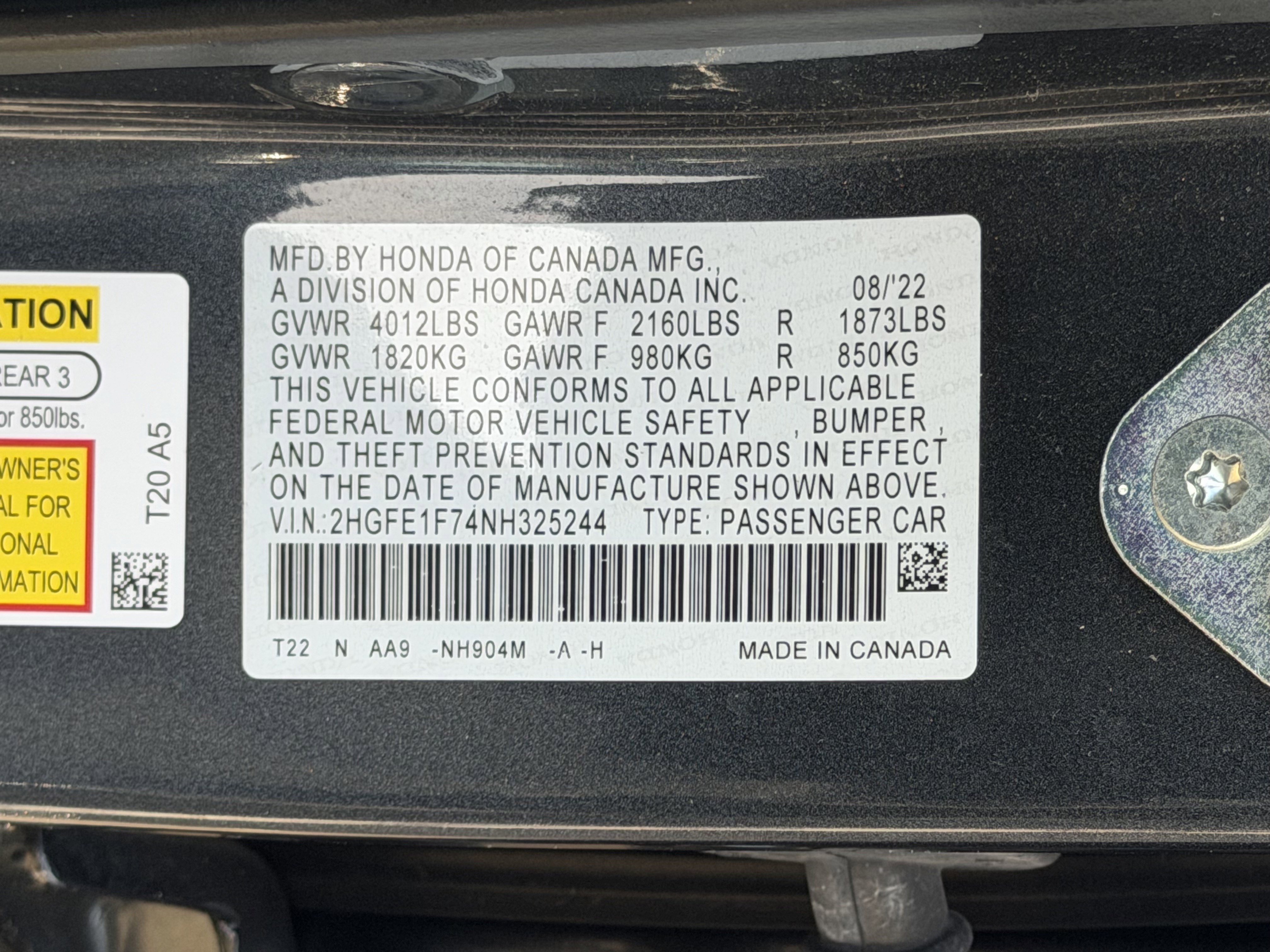 Used 2022 Honda Civic EX image 28