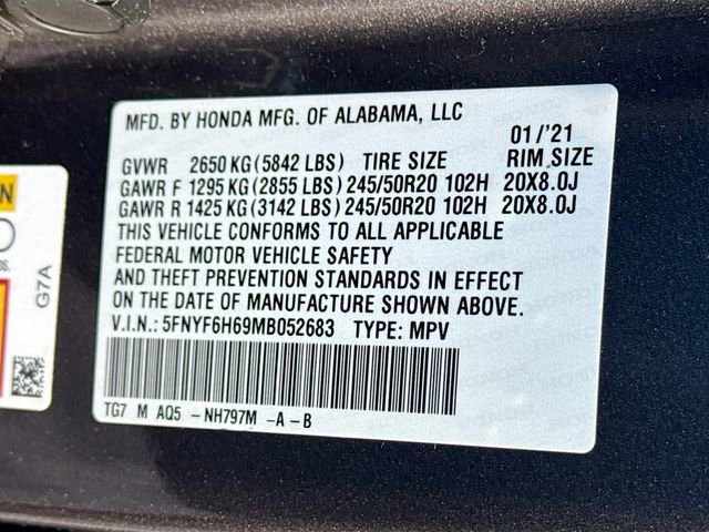 Used 2021 Honda Pilot Touring image 34