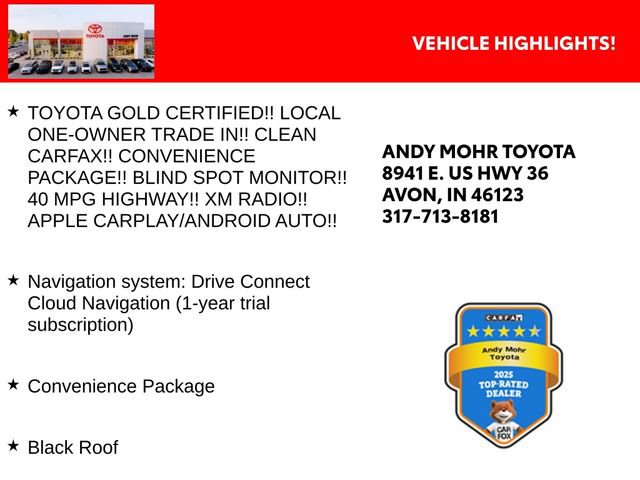 Certified 2025 Toyota Corolla FX w/ Convenience Package FWD image 2