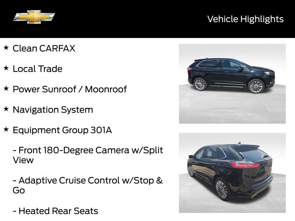 Used 2022 Ford Edge Titanium w/ Equipment Group 301A AWD/4WD image 19