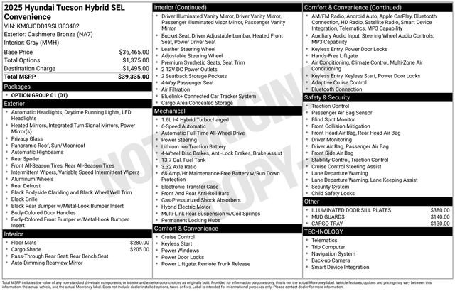 New 2025 Hyundai Tucson SEL image 4