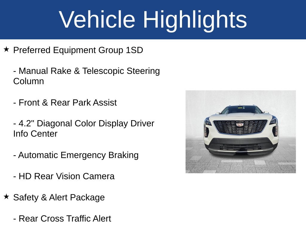 Certified 2022 Cadillac XT4 Premium Luxury w/ Safety Alert Package FWD image 4