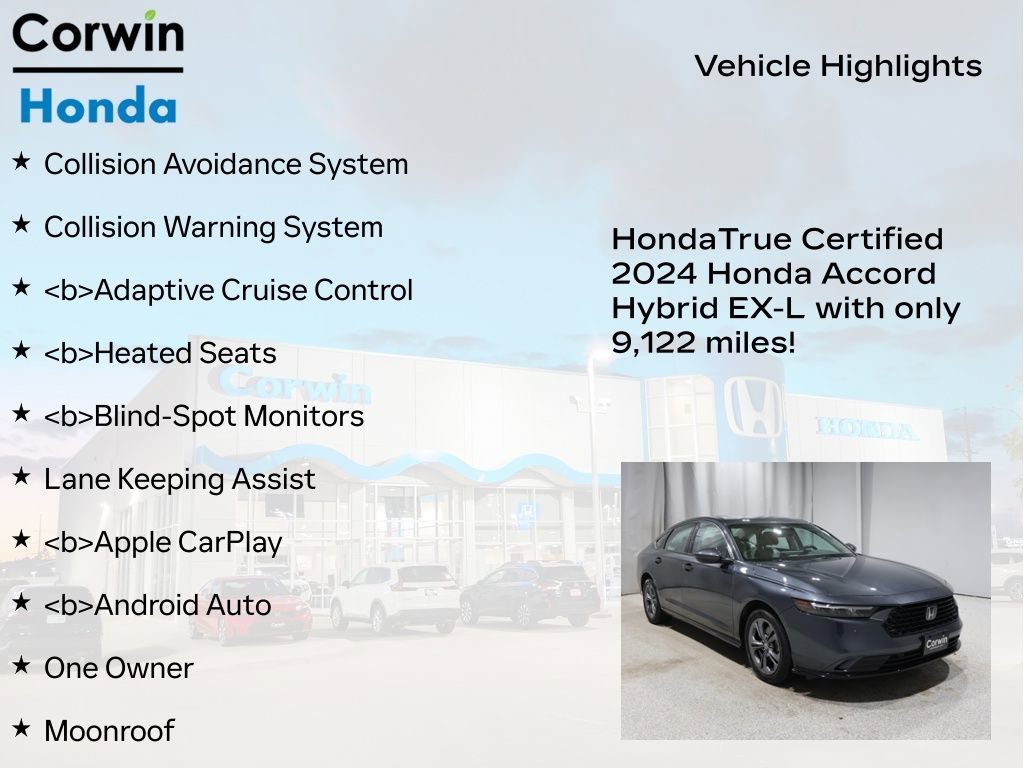 Certified 2024 Honda Accord EX-L image 9