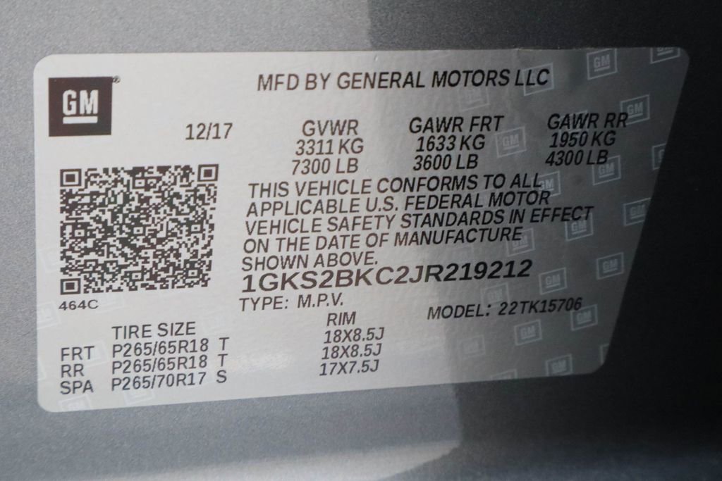 Certified 2018 GMC Yukon SLT w/ Open Road Package AWD/4WD image 39