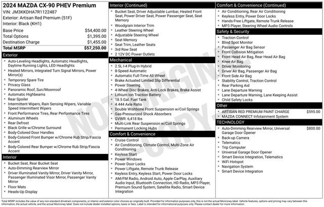 Used 2024 MAZDA CX-90 Plug-In Hybrid w/ Premium Pkg image 14