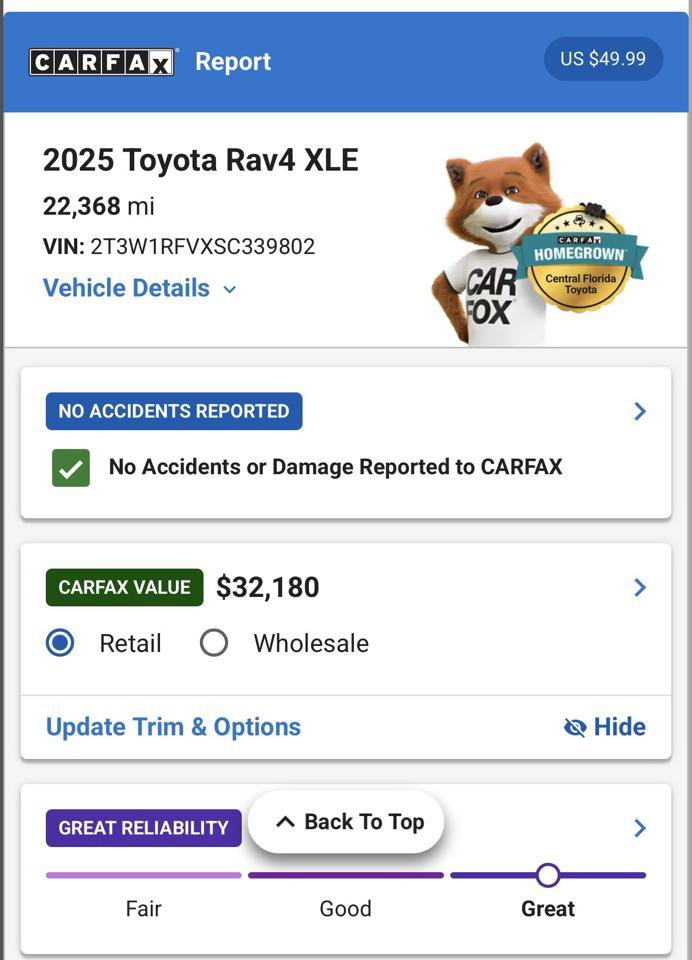 Used 2025 Toyota RAV4 XLE FWD image 16