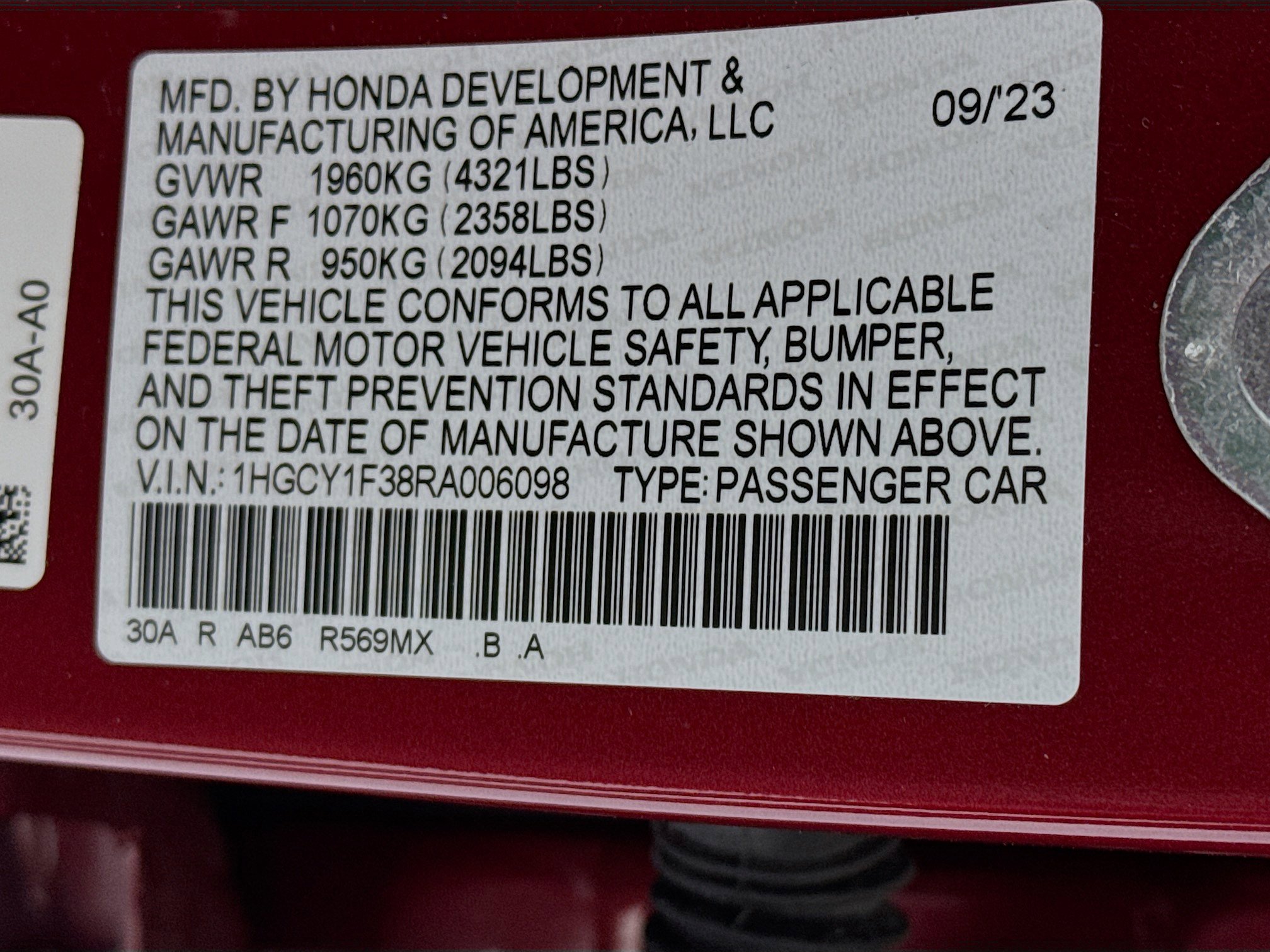 Certified 2024 Honda Accord EX image 31