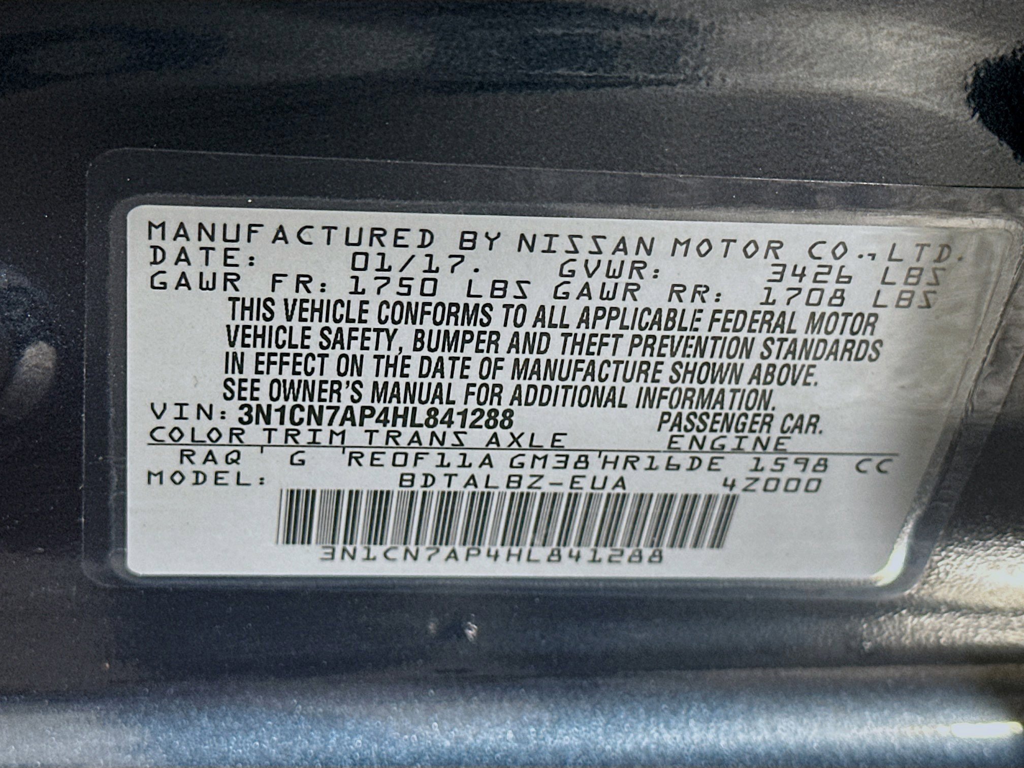 Used 2017 Nissan Versa SV image 12