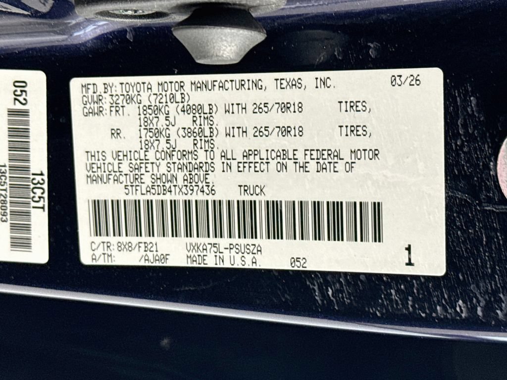 Used 2026 Toyota Tundra SR5 w/ SR5 Convenience Package AWD/4WD image 35