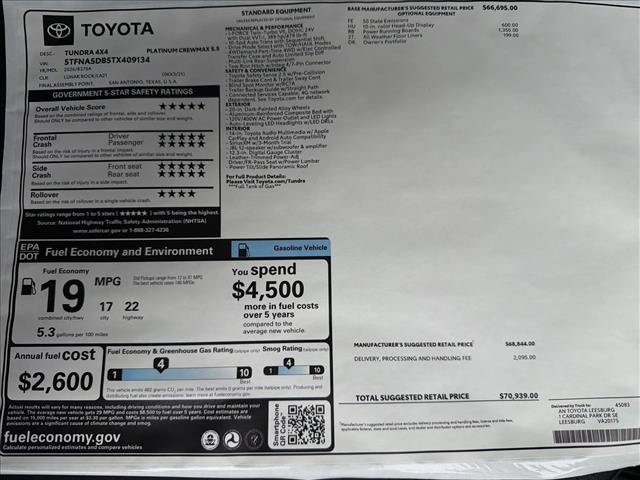 New 2026 Toyota Tundra Platinum AWD/4WD image 25