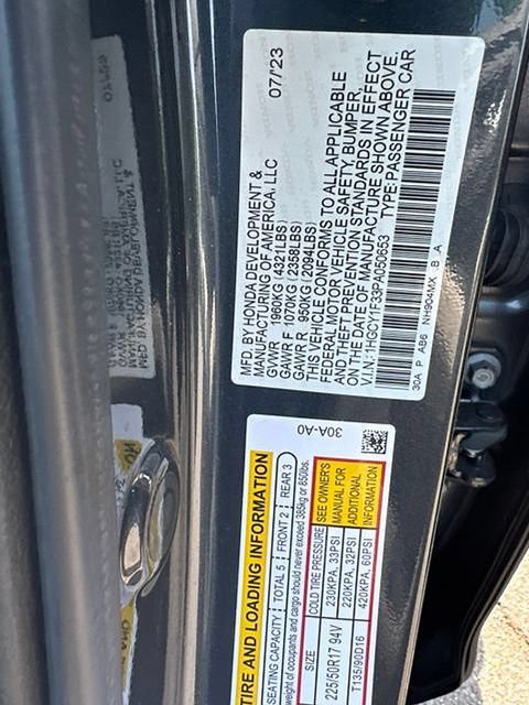 Used 2023 Honda Accord EX image 8