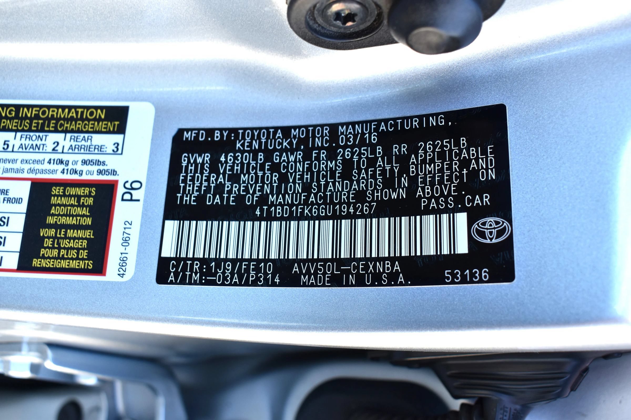 Used 2016 Toyota Camry LE FWD image 33