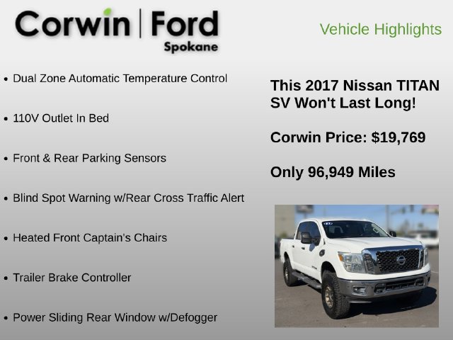 Used 2017 Nissan Titan SV AWD/4WD image 6