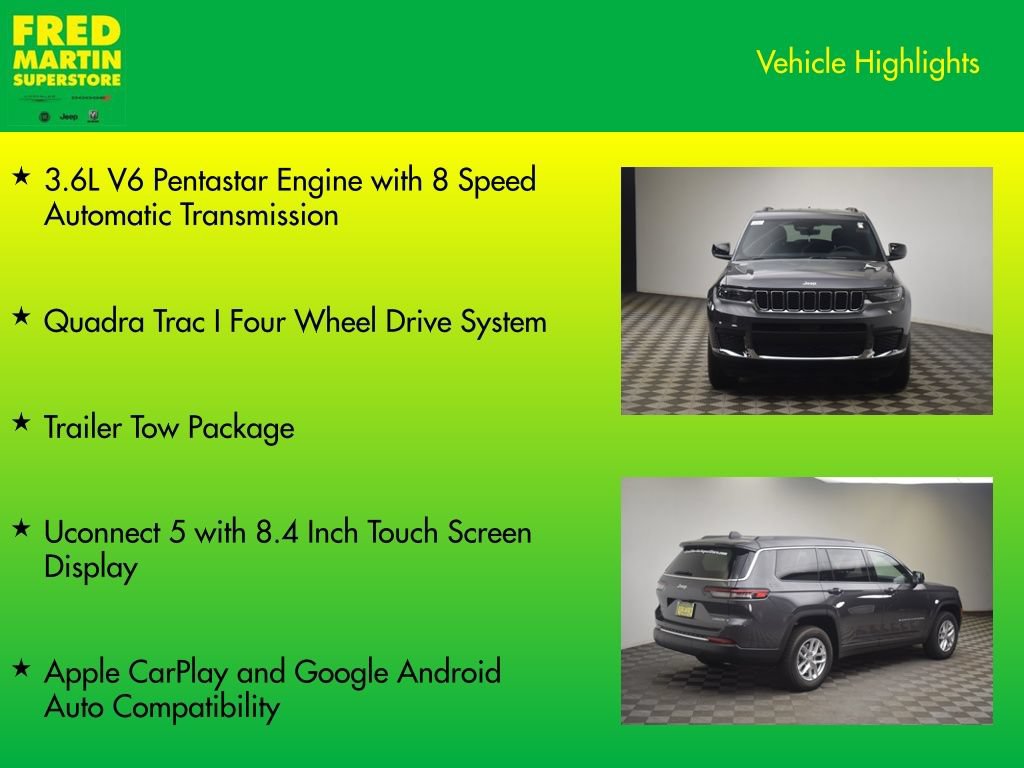 New 2026 Jeep Grand Cherokee L Laredo w/ Trailer Tow Package AWD/4WD image 7