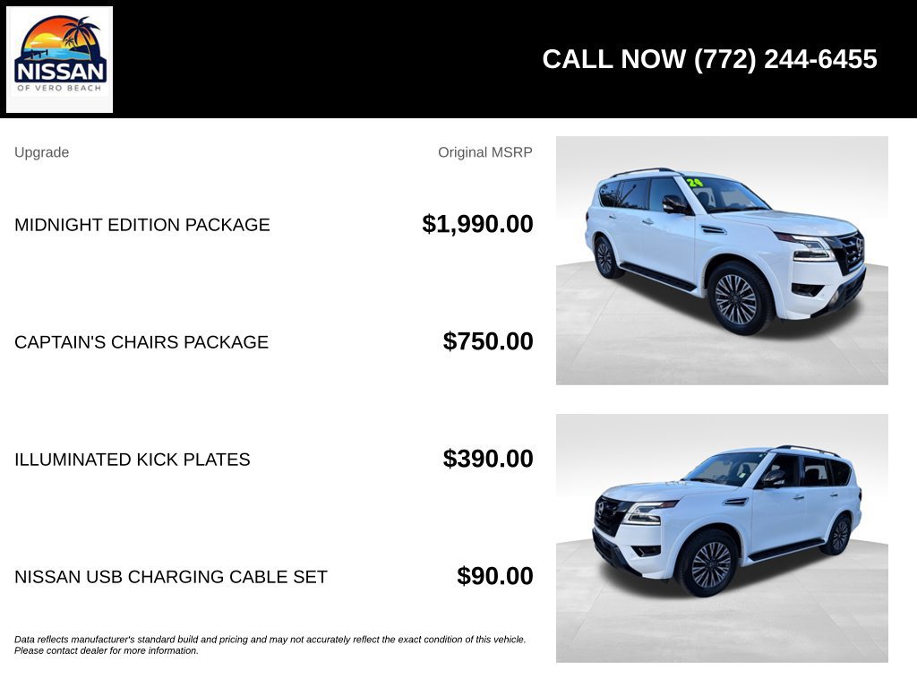 Used 2024 Nissan Armada SL w/ Midnight Edition Package RWD image 6