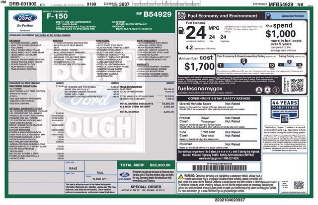 Used 2021 Ford F150 XLT w/ Equipment Group 302A High AWD/4WD image 23