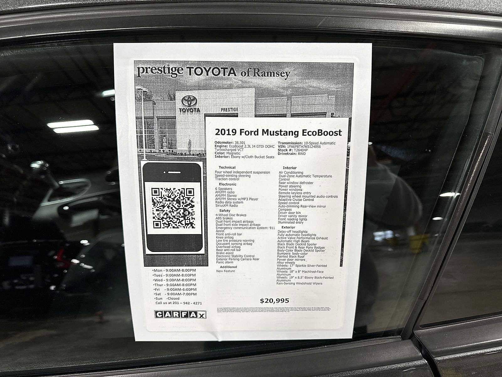 Used 2019 Ford Mustang EcoBoost w/ Equipment Group 101A image 13