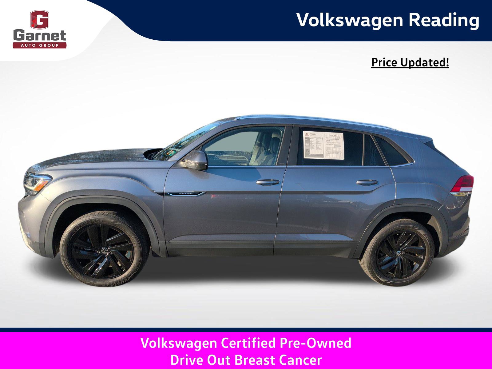 Certified 2023 Volkswagen Atlas Cross Sport SE w/ Panoramic Sunroof Package AWD/4WD image 2