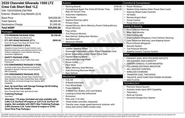 Used 2020 Chevrolet Silverado 1500 LTZ w/ LTZ Premium Package video 3