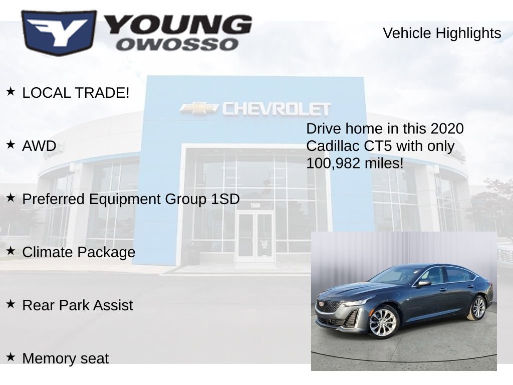 Used 2020 Cadillac CT5 Premium Luxury w/ Climate Package image 8