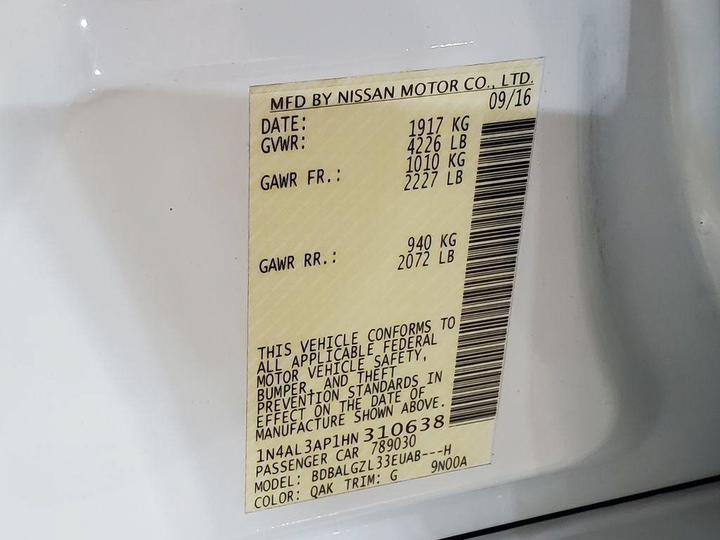 Used 2017 Nissan Altima 2.5 S w/ Power Driver Seat Package FWD image 37