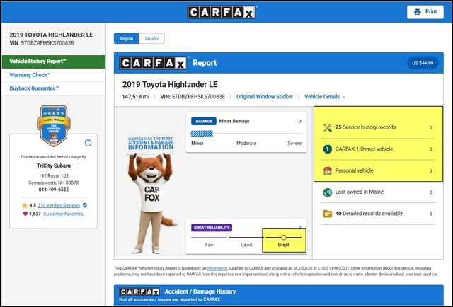 Used 2019 Toyota Highlander LE image 11