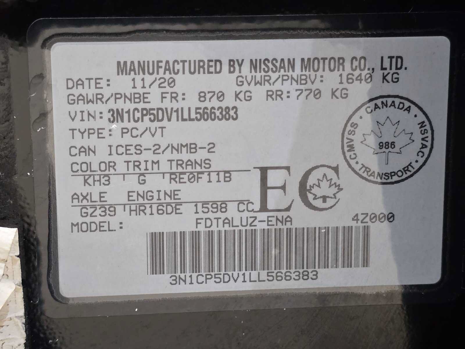 Used 2020 Nissan Kicks SR FWD image 32