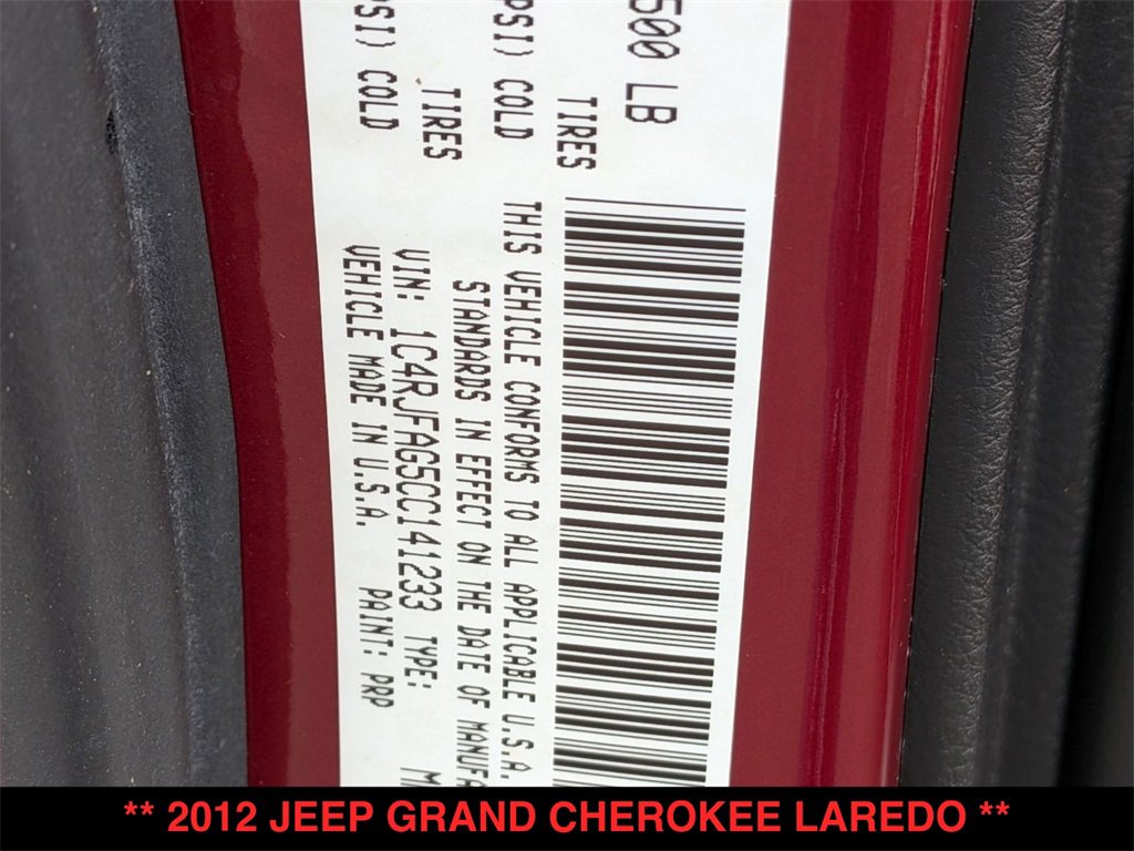 Used 2012 Jeep Grand Cherokee Laredo w/ Laredo E Group image 28