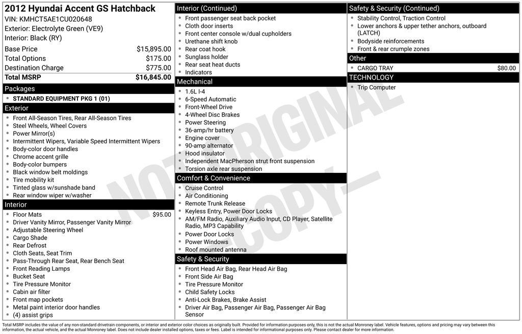 Used 2012 Hyundai Accent GS image 4