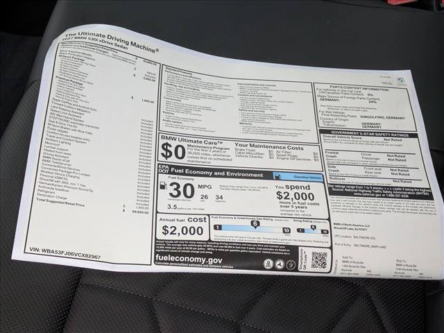 New 2027 BMW 530i xDrive w/ M Sport Package AWD/4WD image 19
