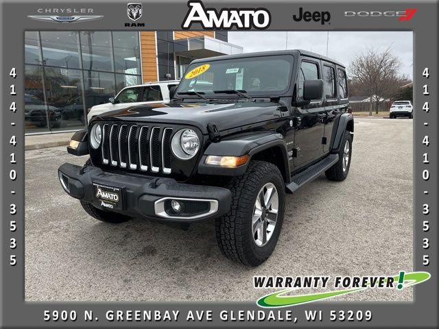 Used 2018 Jeep Wrangler Unlimited Sahara image 1