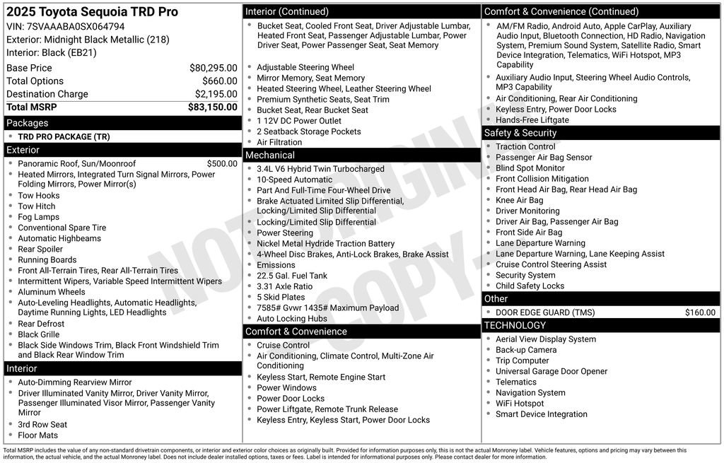 Certified 2025 Toyota Sequoia TRD Pro AWD/4WD image 23