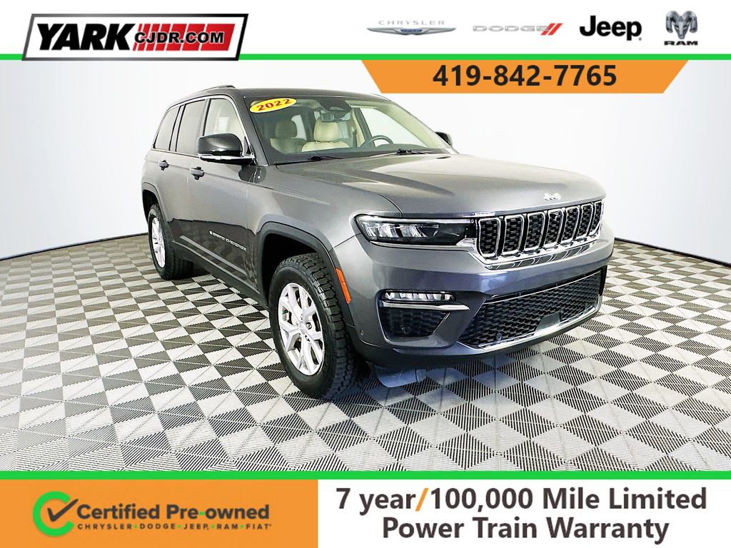 Certified 2022 Jeep Grand Cherokee Limited w/ Luxury Tech Group II