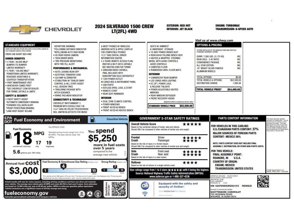Used 2024 Chevrolet Silverado 1500 LT image 2