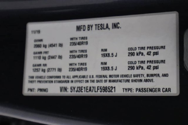 Used 2020 Tesla Model 3 Standard Range Plus RWD image 47