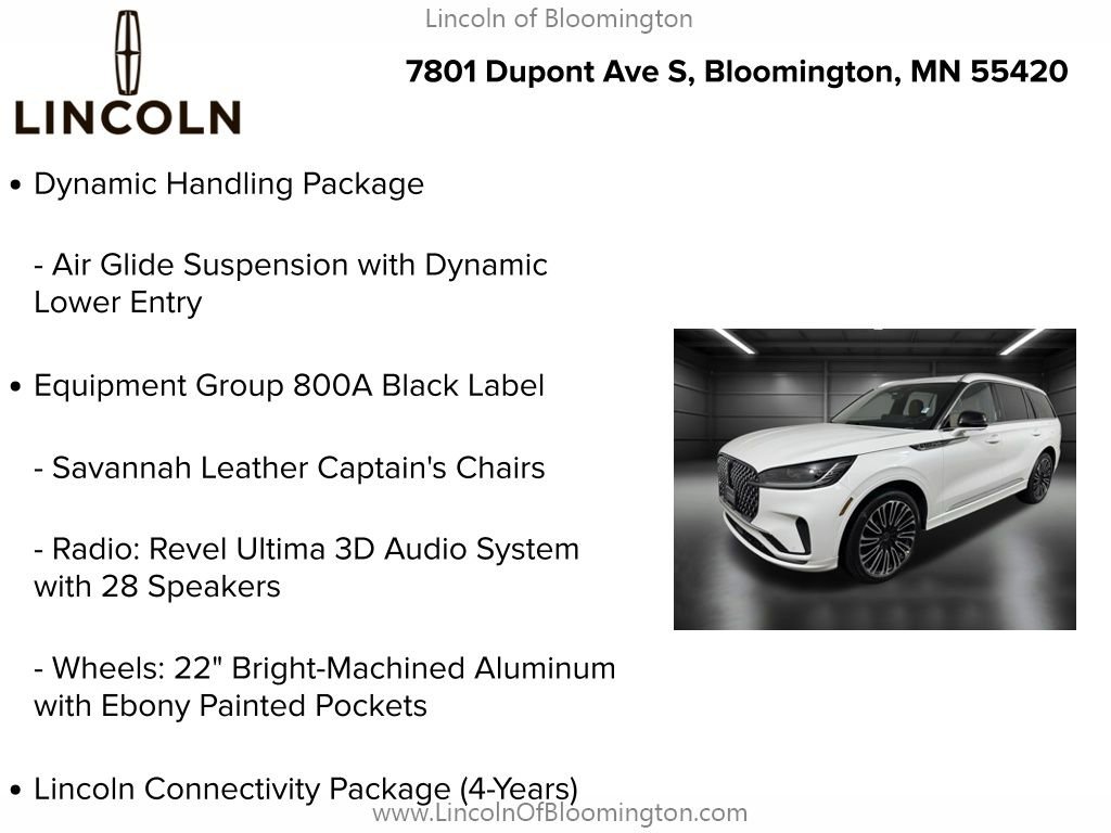 New 2026 Lincoln Aviator Black Label w/ Dynamic Handling Package AWD/4WD image 5