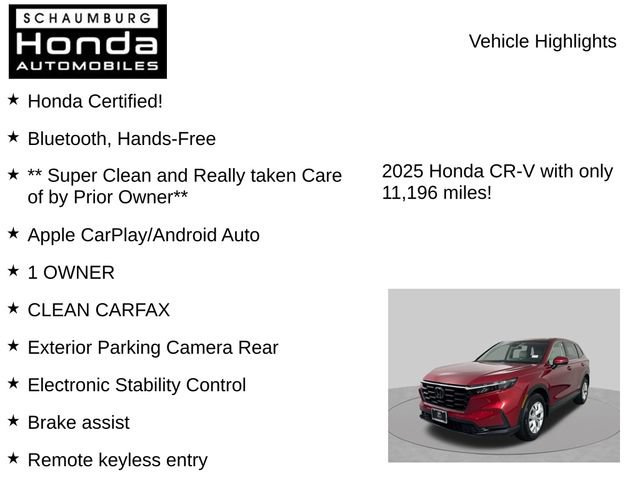 Certified 2025 Honda CR-V LX image 14