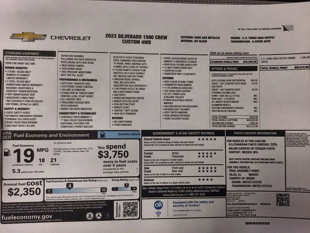 Used 2023 Chevrolet Silverado 1500 Custom image 37