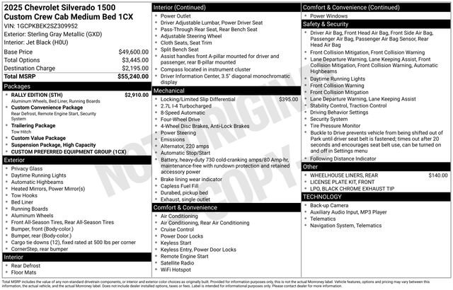 Used 2025 Chevrolet Silverado 1500 Custom w/ Rally Edition image 5