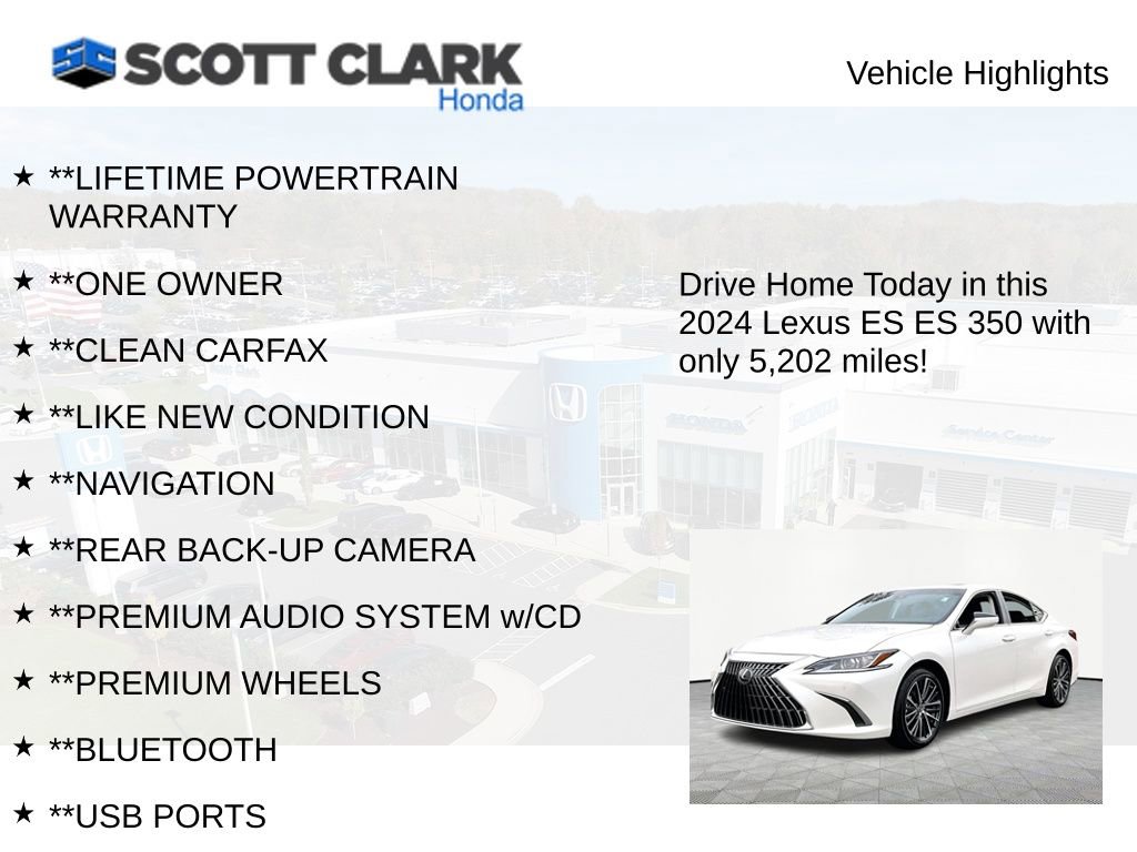 Used 2024 Lexus ES 350 w/ Premium Package image 11