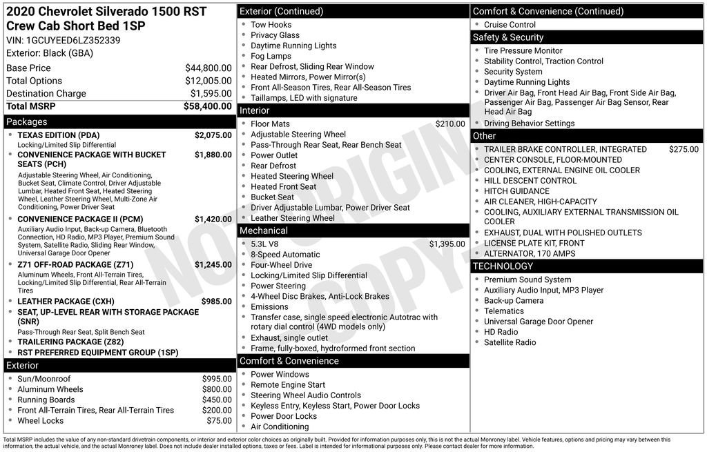 Used 2020 Chevrolet Silverado 1500 RST w/ Texas Edition image 6