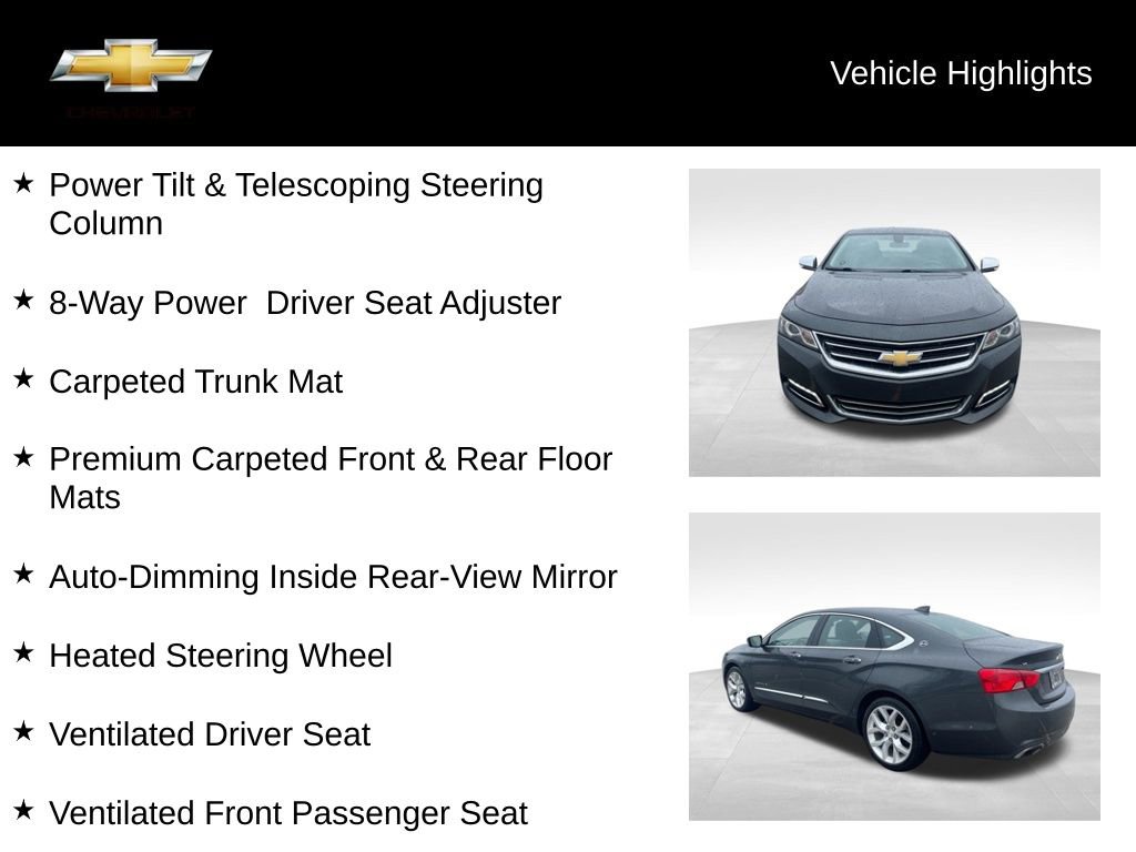 Used 2018 Chevrolet Impala Premier w/ Premier Convenience Package image 19