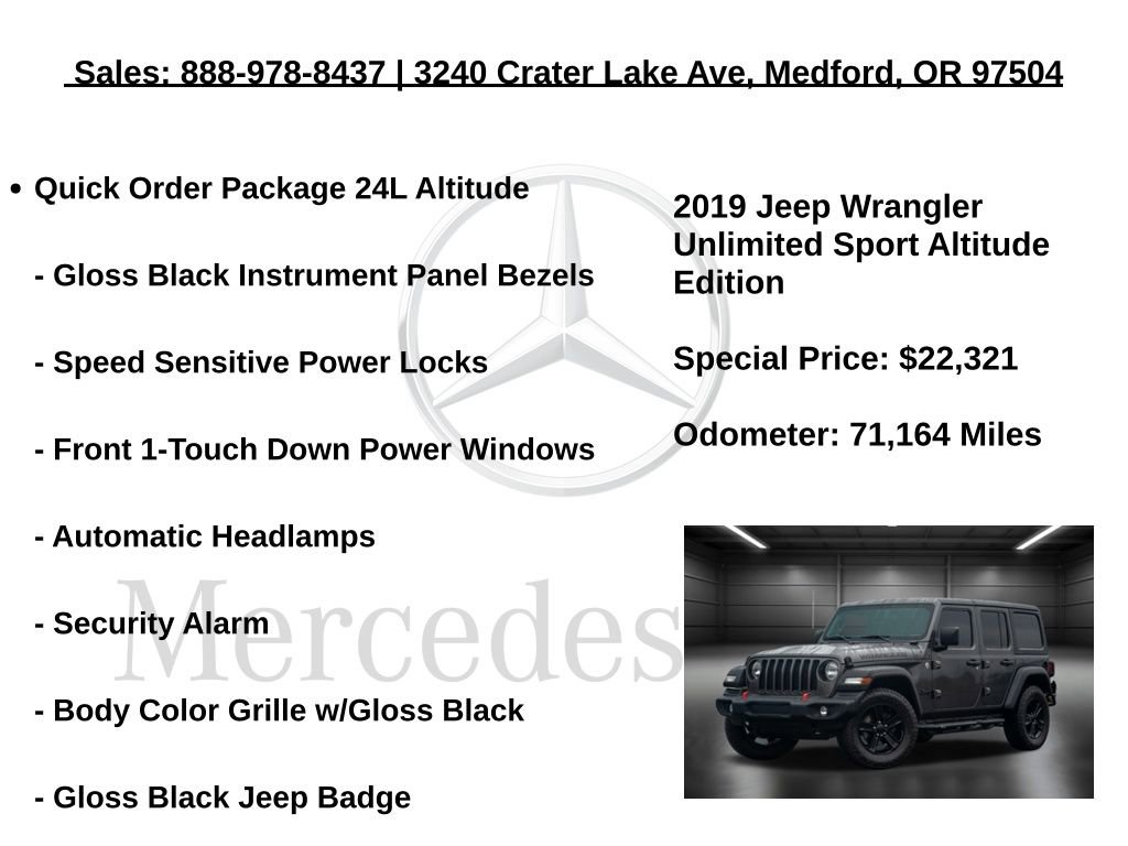 Used 2019 Jeep Wrangler Unlimited Sport image 10