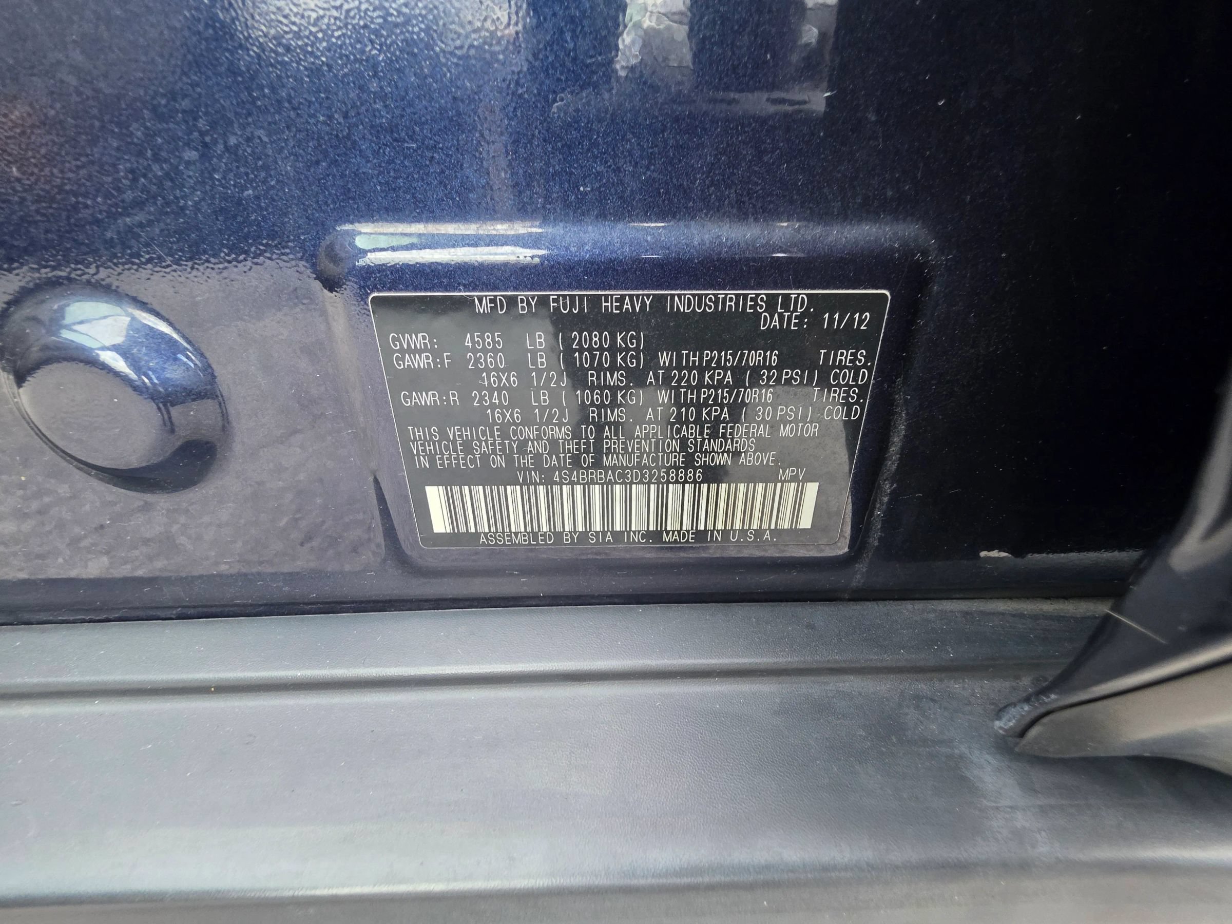 Used 2013 Subaru Outback 2.5i AWD/4WD image 22