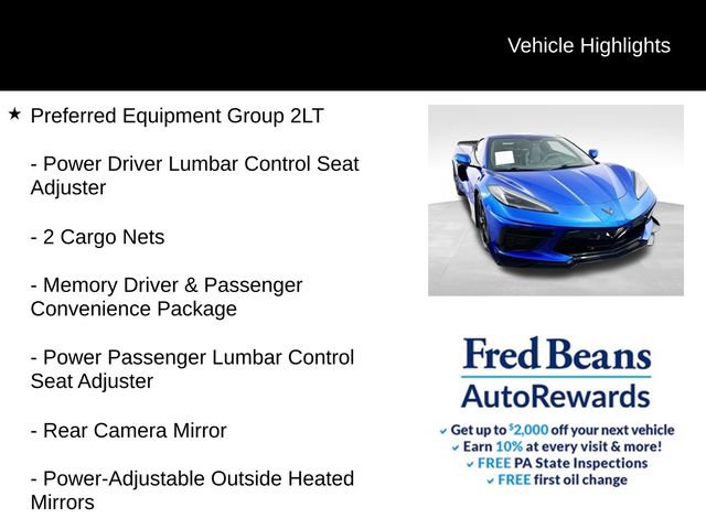 Certified 2020 Chevrolet Corvette Stingray Preferred Cpe w/ 2LT Preferred Equipment Group image 8