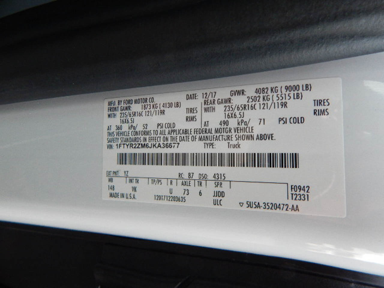 Used 2018 Ford Transit 250 148 Low Roof image 28