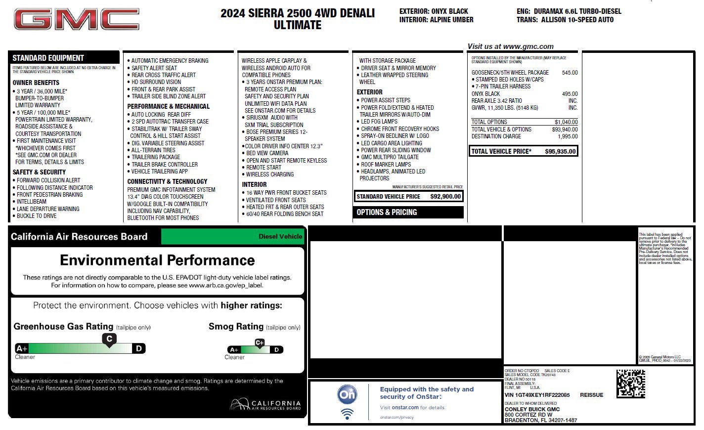 Certified 2024 GMC Sierra 2500 Denali Ultimate AWD/4WD image 3