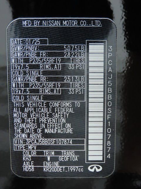 Used 2025 INFINITI QX50 Luxe image 35