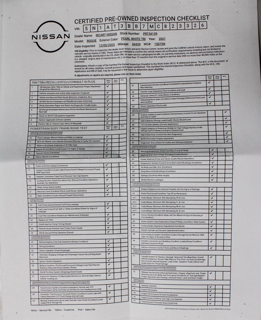 Certified 2021 Nissan Rogue SV w/ Premium Package image 6